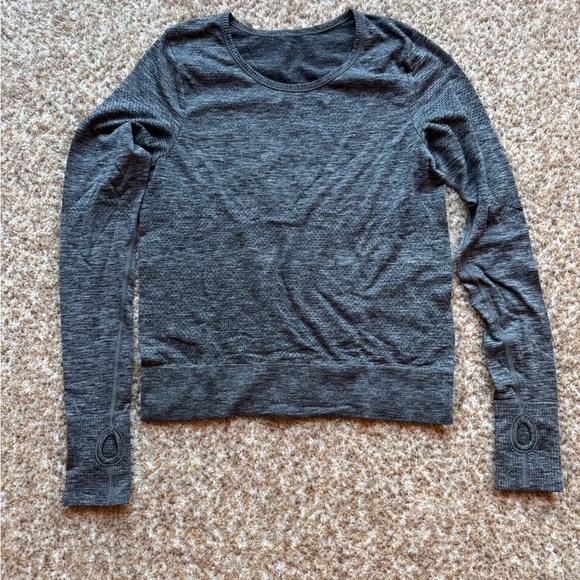 Lululemon Swiftly Tech Long-Sleeve loose fit Heather Grey Size 4, no tag - Picture 1 of 2